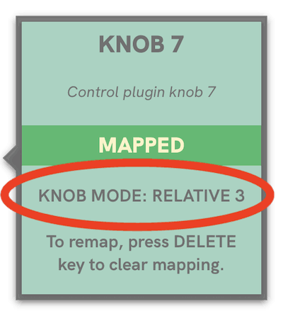 Mulligan's Mapping Assistant shows which knob mode was detected