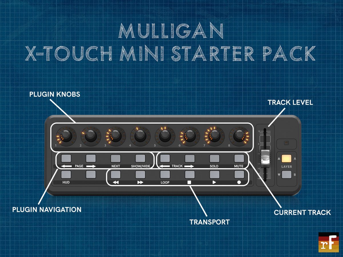 Starter Pack layout for the X-Touch Mini