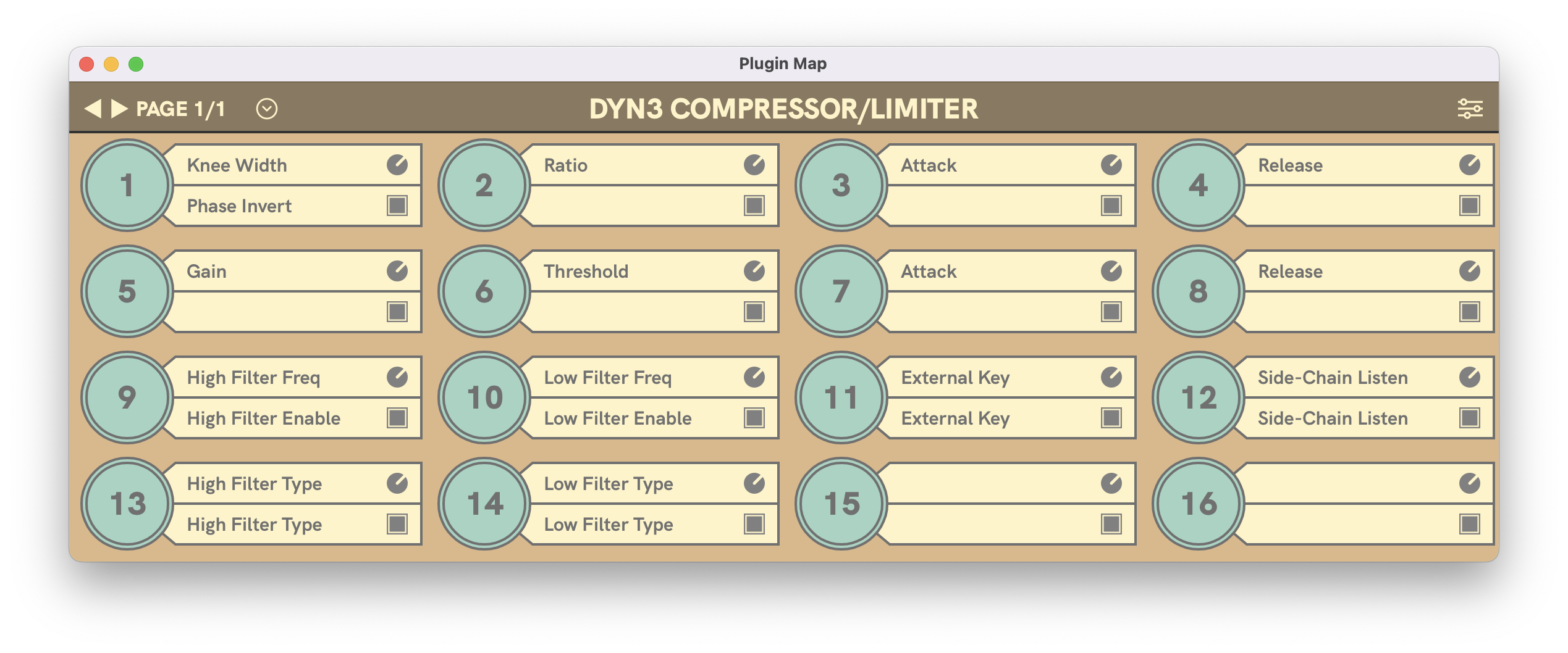 Plugin Mapping Window