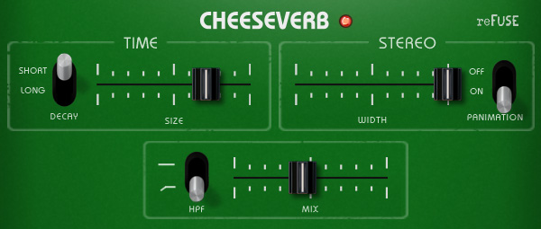 Cheeseverb faceplate